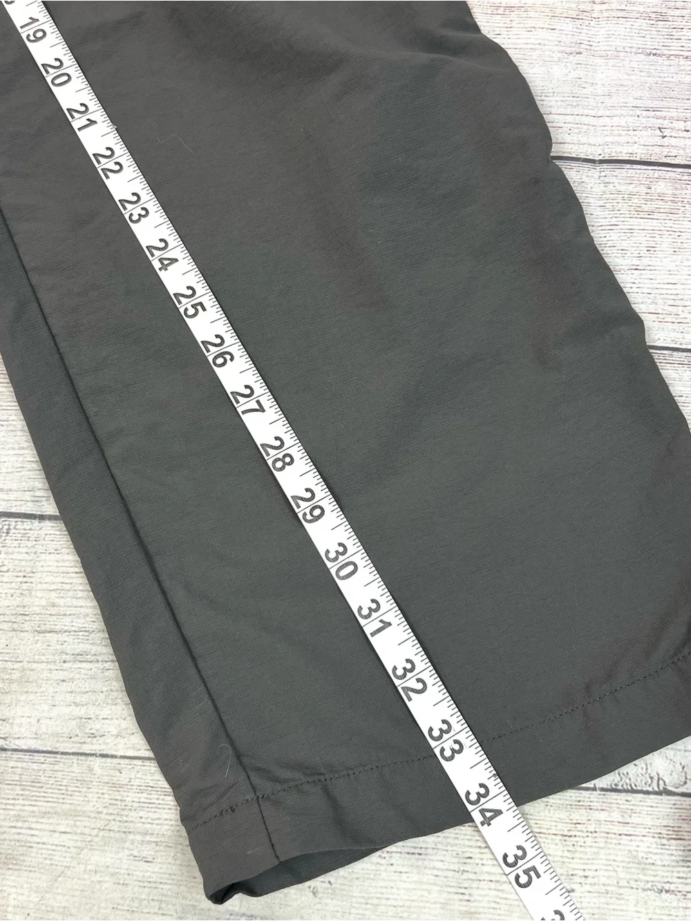 Prana Mens Gray Belted Pants Vintage Y2K Cargo Gorpcore Hiking Size L